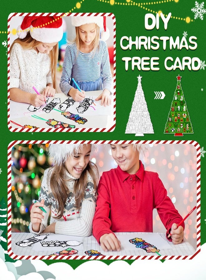 مارسبارك مجموعة مارسبارك من 27 ملصقًا لتلوين شجرة عيد الميلاد للأطفال، مثالية للأعمال اليدوية الشتوية، حيث يمكنك تلوين مشاهدك الخاصة. نشاط رائع للأطفال في المنزل أو الفصل الدراسي أو كهدية للحفلات. - Image 4